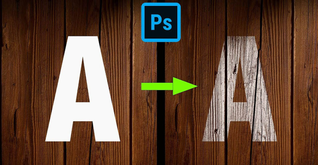 Chữ khắc gỗ trong Photoshop là gì