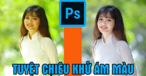 khử ám màu trong Photoshop