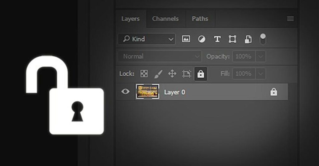 Vì sao layer trong Photoshop bị khóa