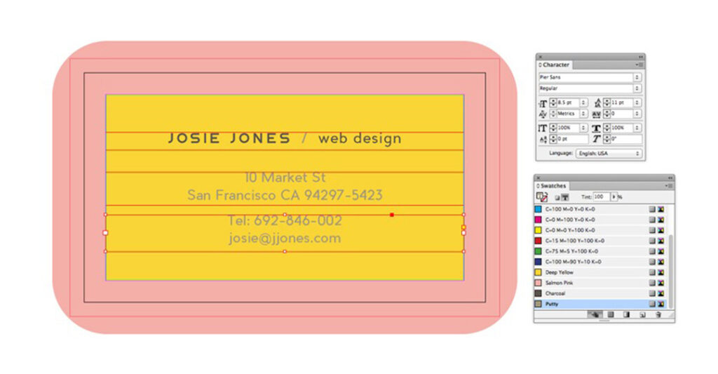 cách thiết kế danh thiếp bằng Indesign