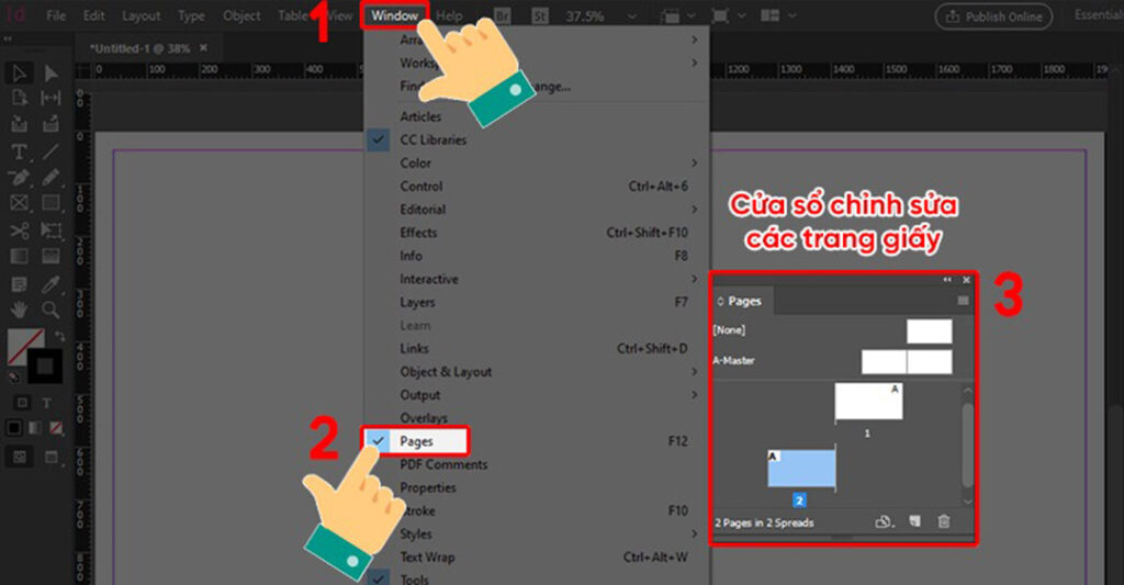 Kích thước trang trong Indesign là gì