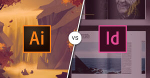 so sánh Illustrator và Indesign